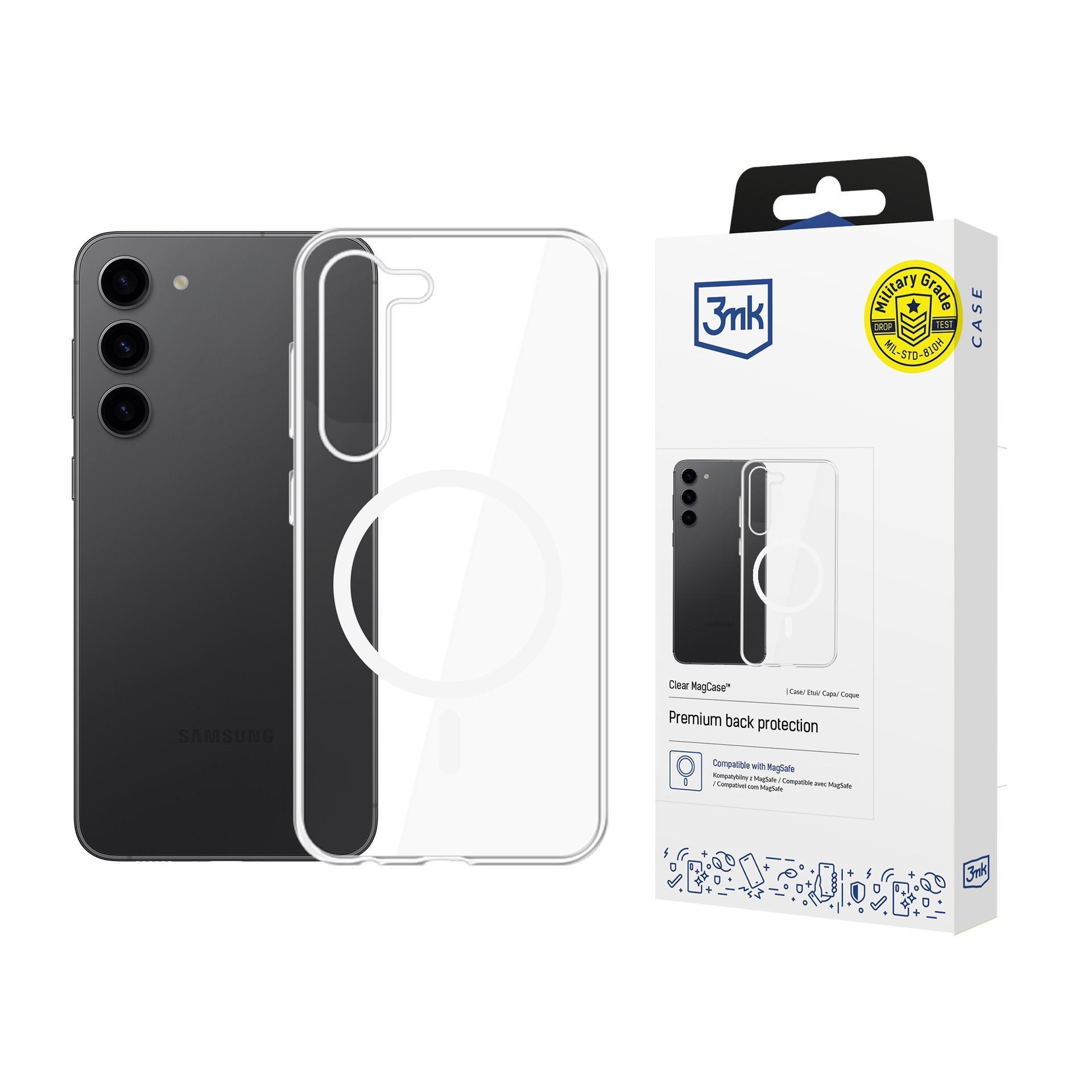 3mk ochranný kryt Clear MagCase pro Samsung Galaxy S23+
