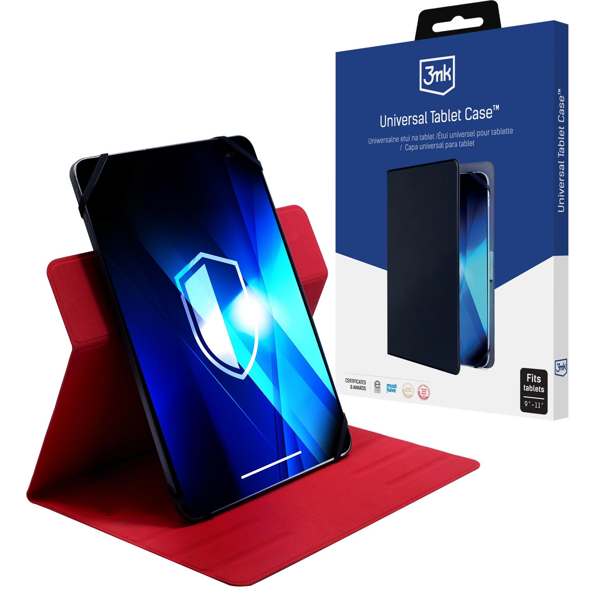 3mk ochranné pouzdro Universal Tablet Case pro tablety 9-11", Red