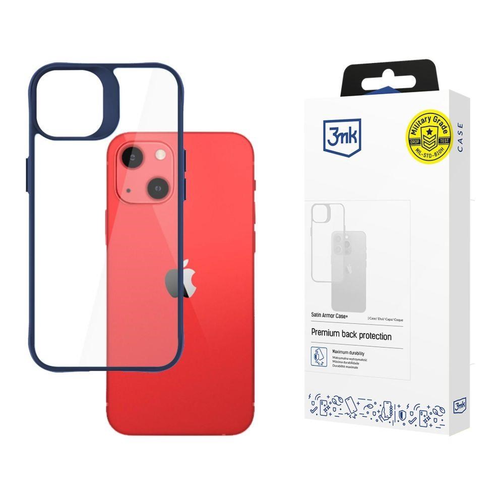 3mk ochranný kryt Satin Armor Case+ Blue pro Apple iPhone 13