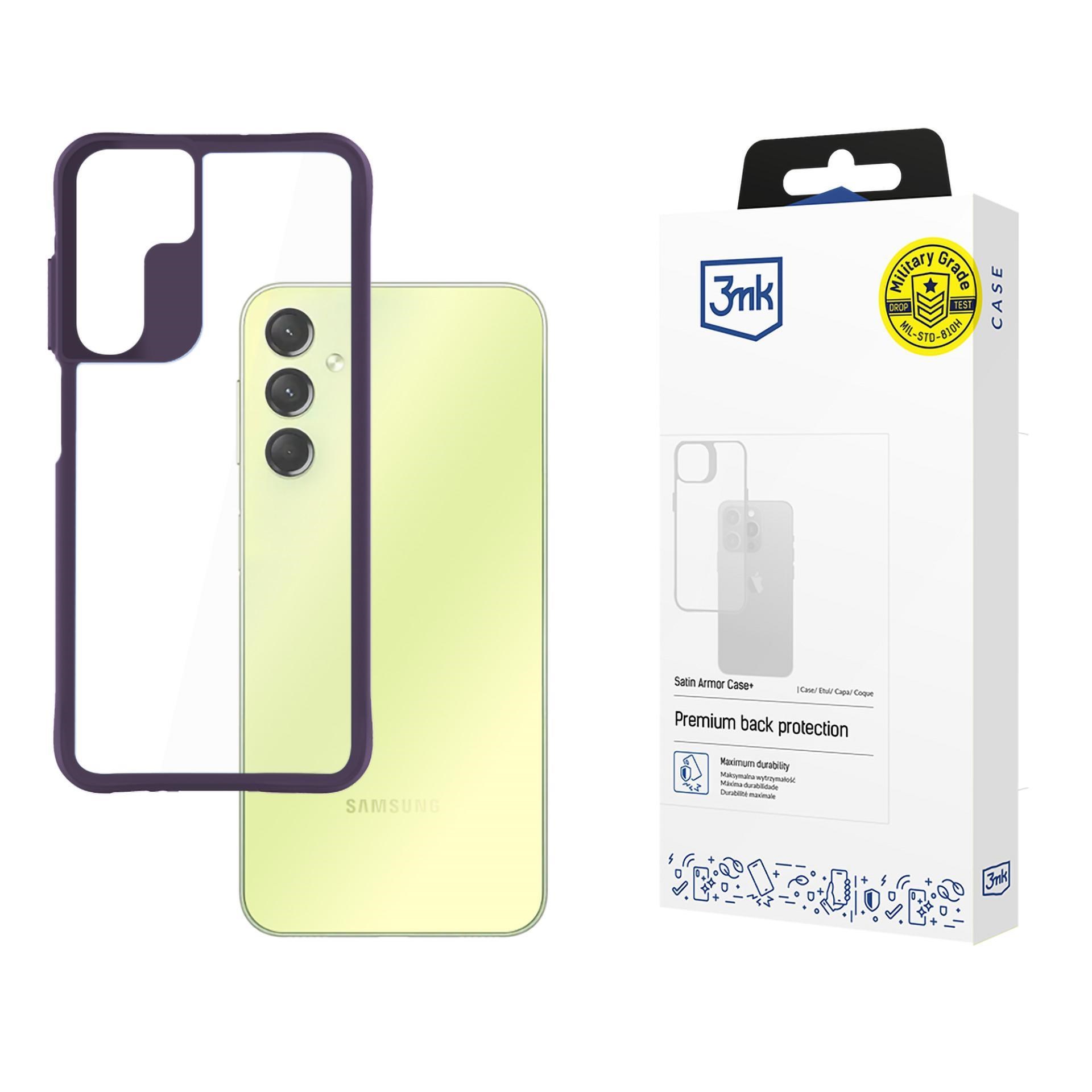 3mk ochranný kryt Satin Armor Case+ Purple pro Samsung Galaxy A25 5G
