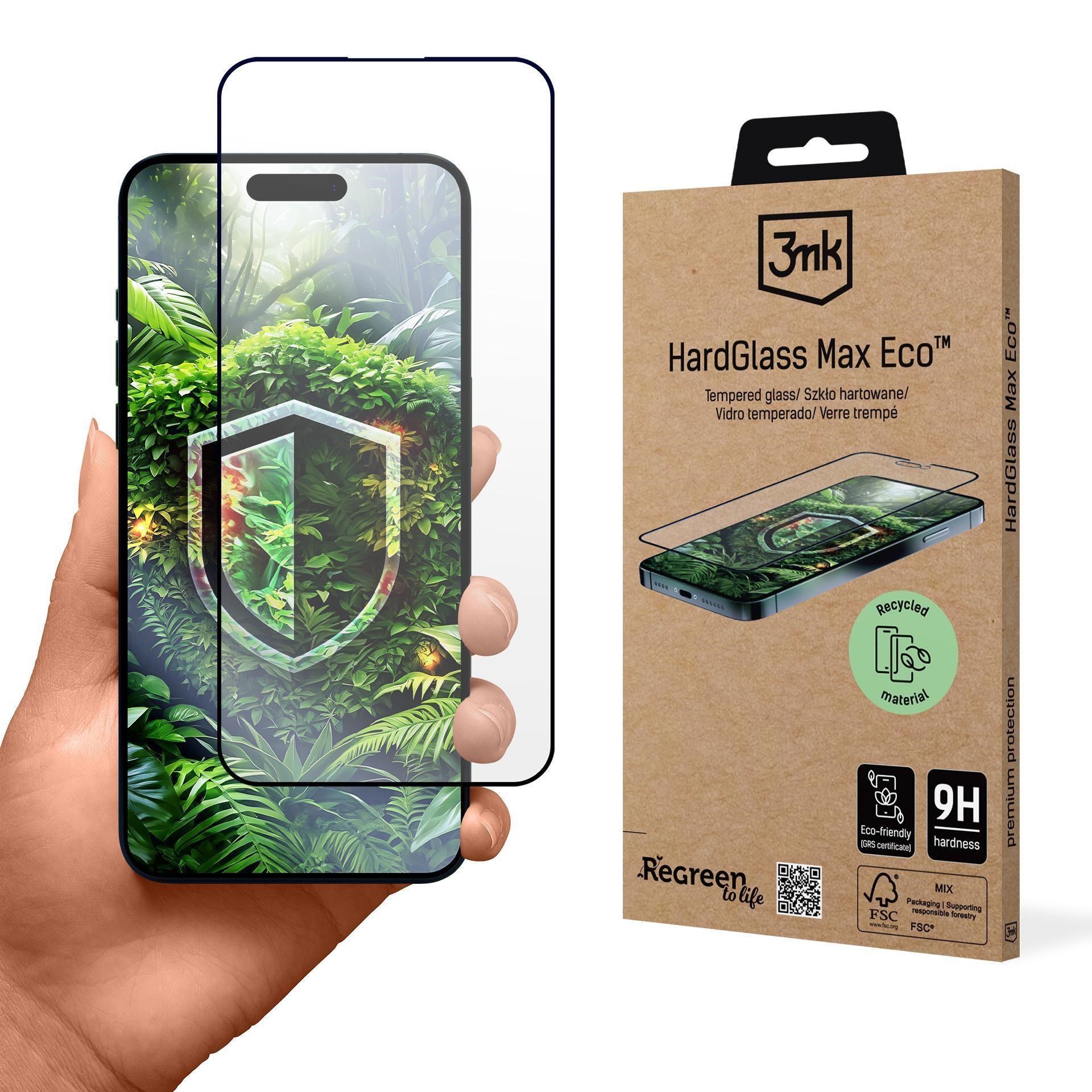 3mk tvrzené sklo HardGlass Max Eco pro Apple iPhone 13/13 Pro/14/16E
