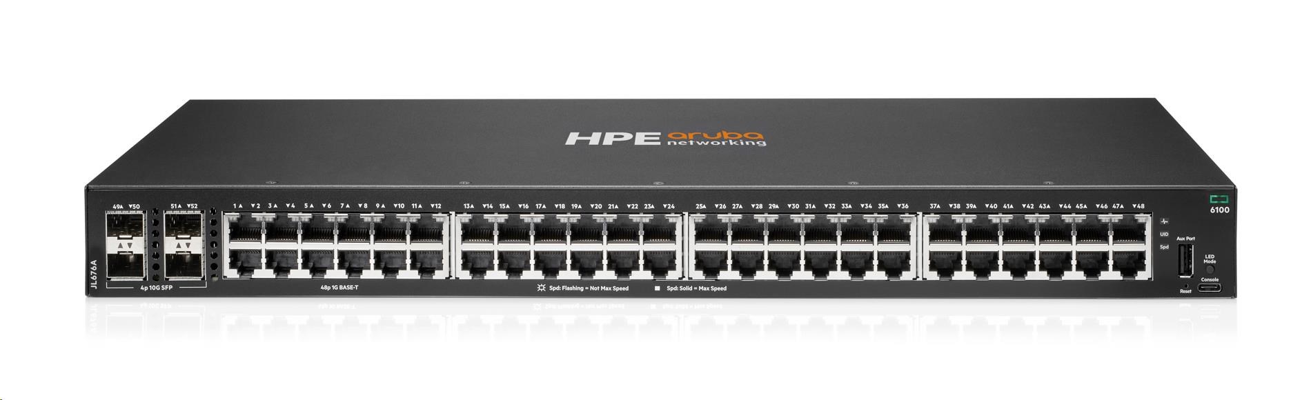 HPE Aruba Networking CX6100 48G 4SFP+ Switch RENEW JL676A