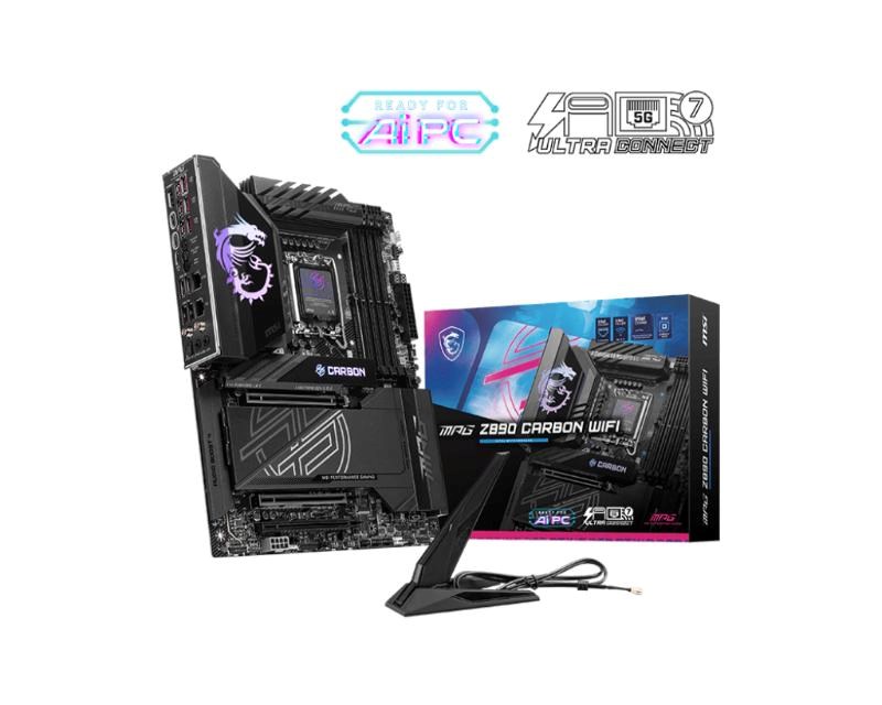 MSI MB Sc LGA1851 MPG Z890 CARBON WIFI, Intel Z890, 4xDDR5, 1xHDMI, 2xUSB4, WI-FI
