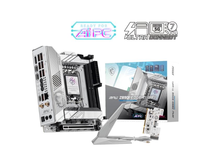 MSI MB Sc LGA1851 MPG Z890I EDGE TI WIFI, Intel Z890, 4xDDR5, 1xHDMI, 2xUSB4, WI-FI, m-ITX