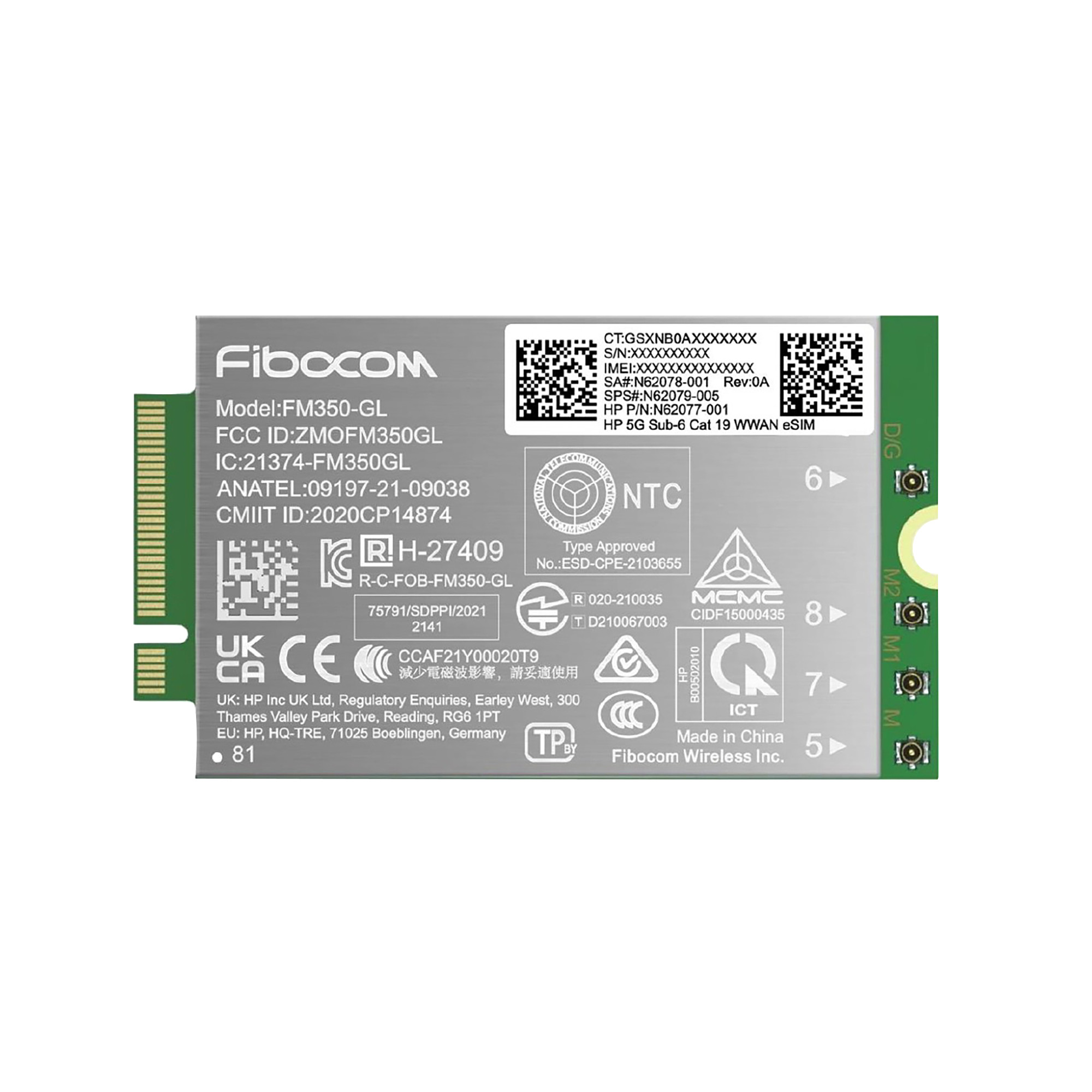 HP modem 5G Sub-6 NR/4G WWAN (EB G11/ZB G11)