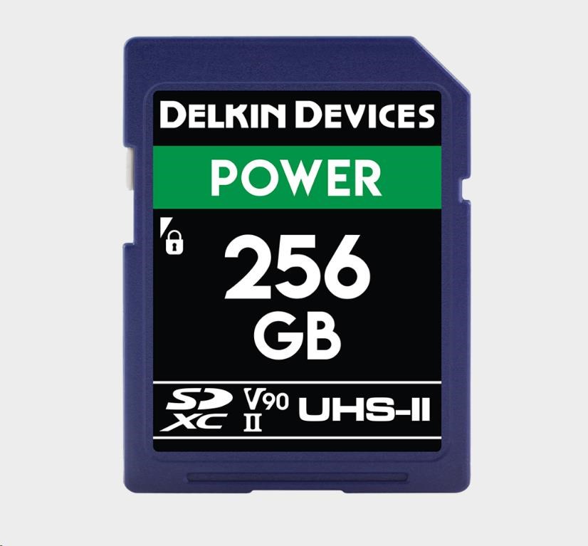 Delkin SD Power 2000X UHS-II U3 (V90) R300/W250 256GB