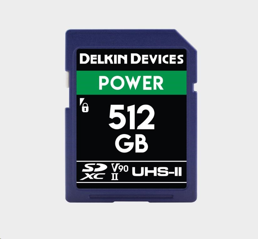 Delkin SD Power 2000X UHS-II U3 (V90) R300/W250 512GB