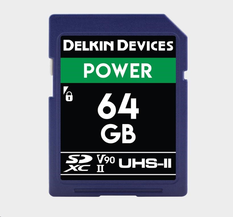 Delkin SD Power 2000X UHS-II U3 (V90) R300/W250 64GB