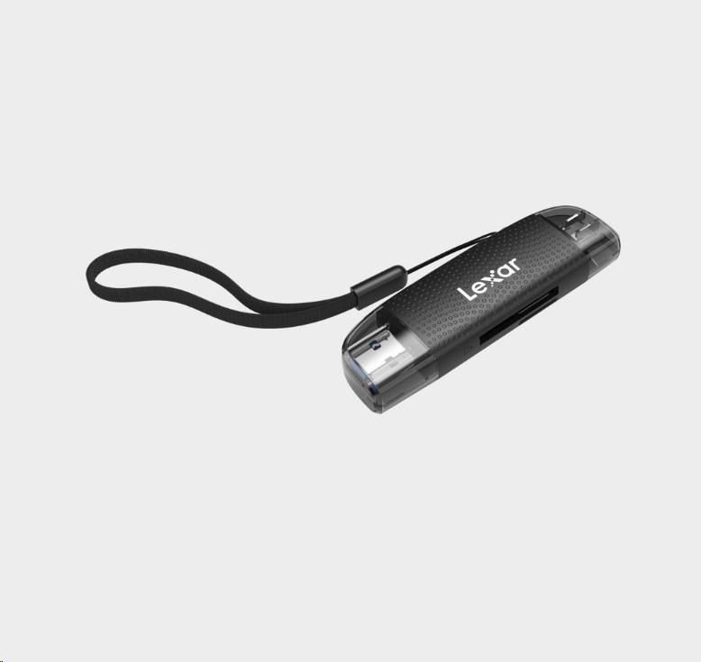 Lexar Cardreader Dual Slot USB-A/C (LRW310X) Supports microSD and SD cards (USB 3.1)