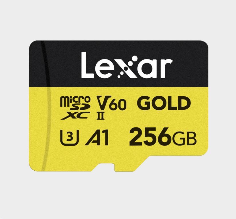 Lexar microSDXC GOLD UHS-II/C10/A1/U3 R280/W100 (60) 256GB