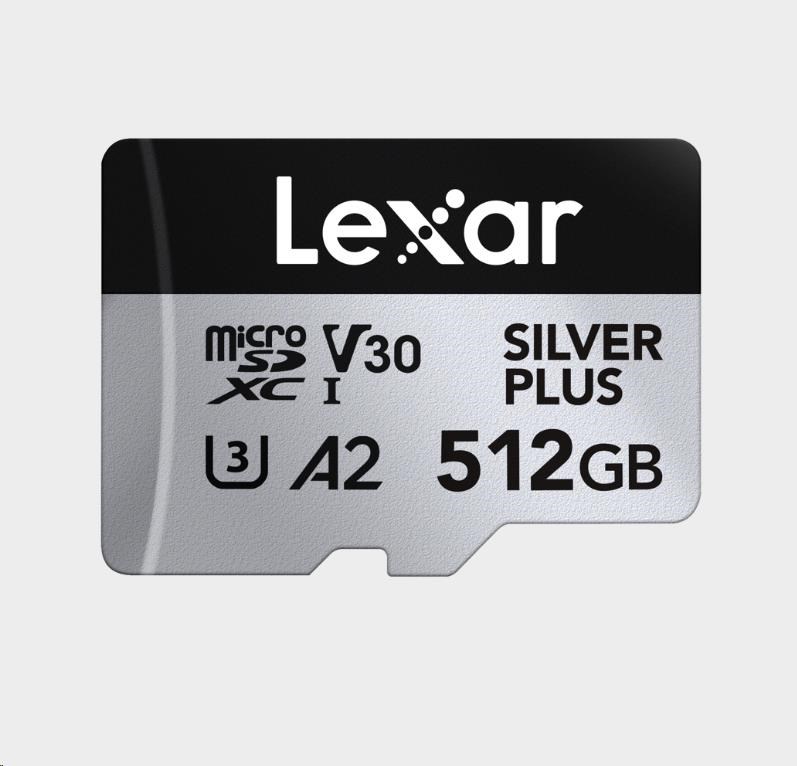 Lexar microSDXC Professional SILVER Plus UHS-I/U3/A2/4K R205/W150 (V30) 512GB