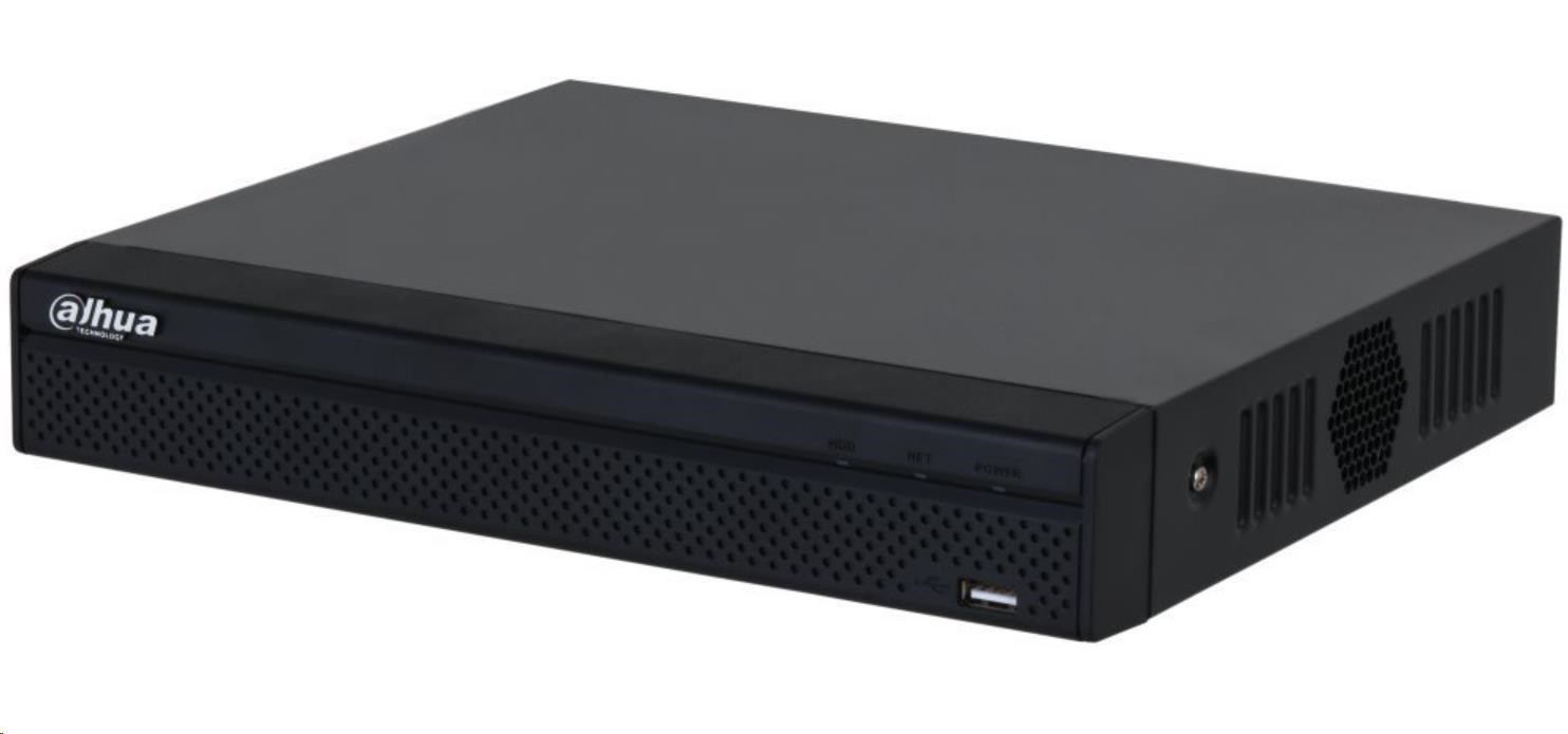 Dahua NVR2108HS-8P-4KS3, NVR, 8× IP, 12Mpx, 144Mbps, H.265+, 1× HDD, HDMI, VGA, 1× LAN, 8× PoE, SMD+