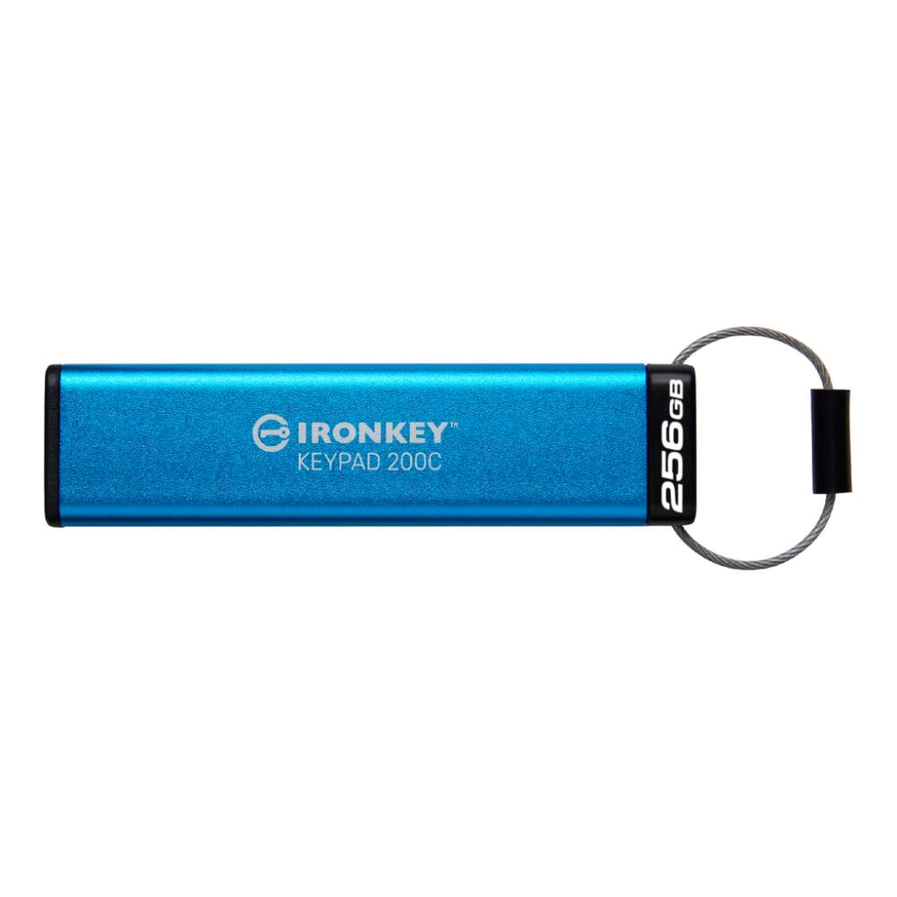 Kingston Flash Disk IronKey 256GB USB-C IronKey Keypad 200C, FIPS 140-3 Lvl 3 (Pending) AES-256