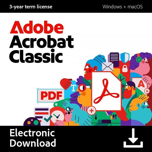 Acrobat Pro 2024 (Classic) for ENT MP ML (+CZ) EDU Term License (Set up as 36 month) 1 User, Level 1, 1-9, Named