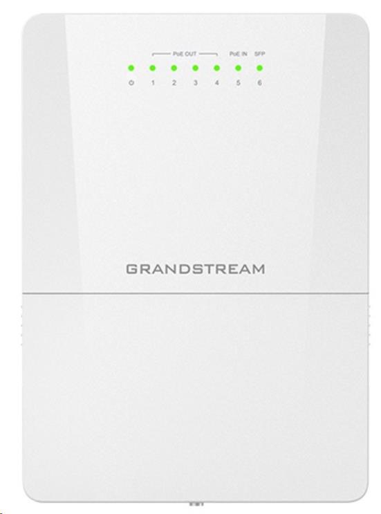 Grandstream GWN7710R venkovní L2 Lite managed switch, 5xGbE, 4xPoE+, IP66