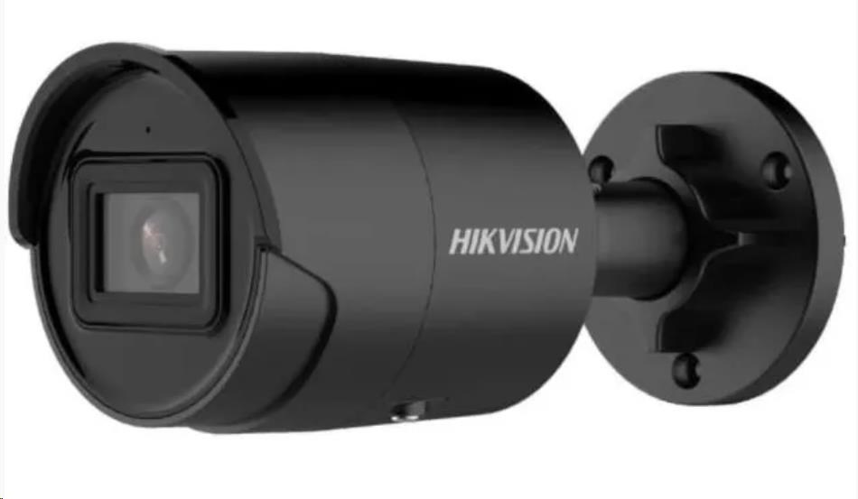 Hikvision DS-2CD2043G2-IU(2.8mm)(BLACK), 4MPix IP Bullet kamera; IR 40m, mikrofon, IP67, černá