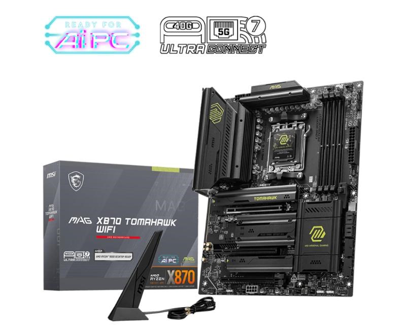 MSI MB Sc AM5 MAG X870E TOMAHAWK WIFI, AMD X870E, 4xDDR5, 1xHDMI, 2xUSB4, WI-FI