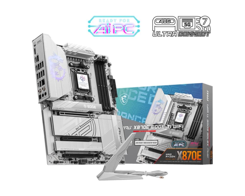 MSI MB Sc AM5 MAG MPG X870E EDGE TI WIFI, AMD X870E, 4xDDR5, 2xUSB4, 1xHDMI, WiFi, ATX