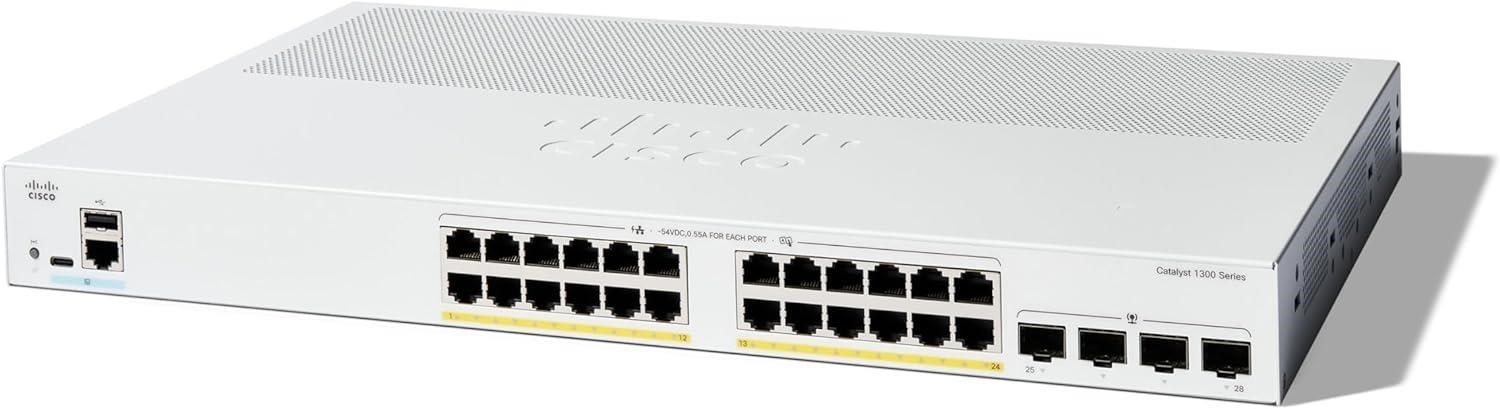 Cisco Catalyst switch C1300-24P-4G (24xGbE,4xSFP,24xPoE+,195W,fanless) - REFRESH