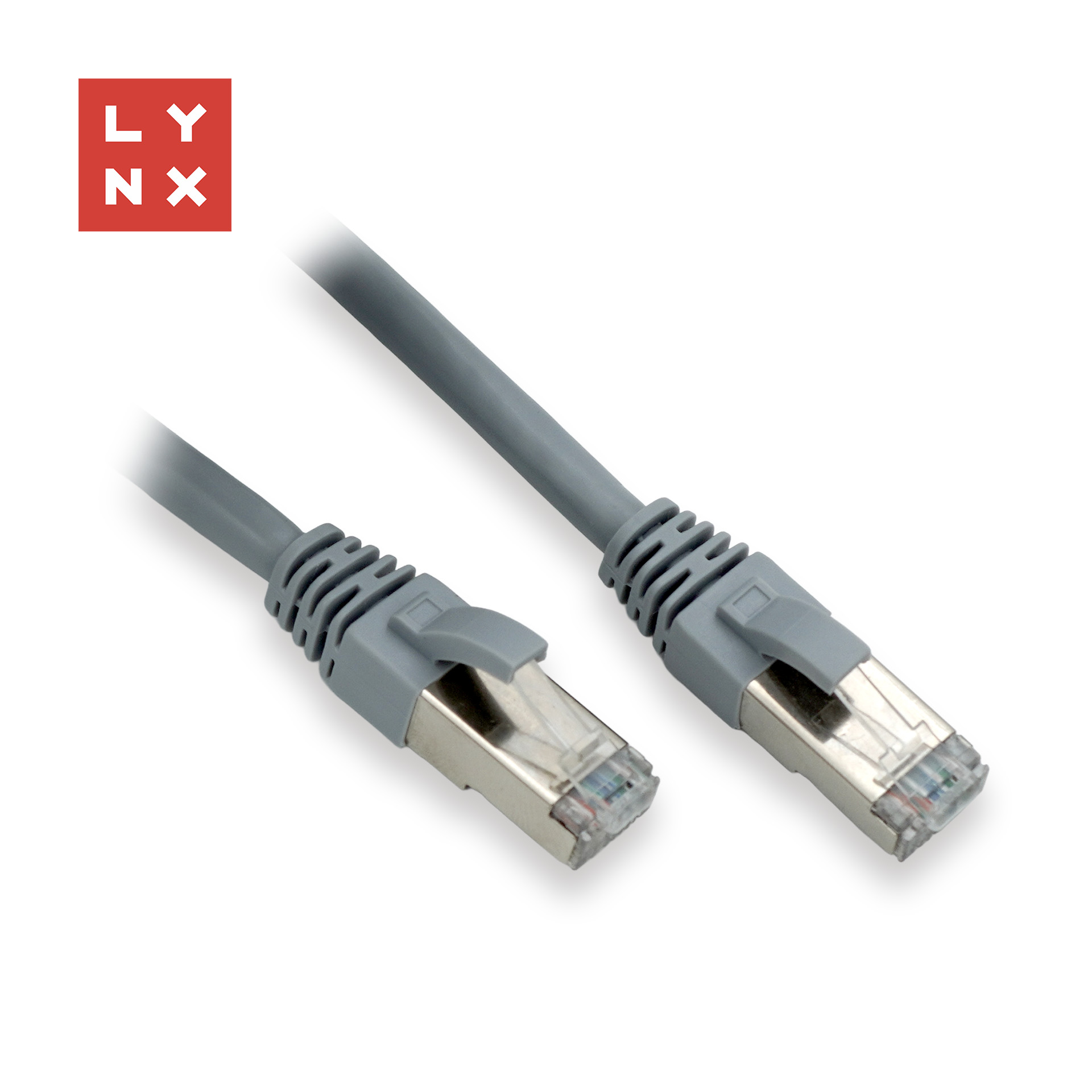 LYNX FTP patch kabel Cat6, PVC, 1m, šedý (balení obsahuje 10ks)
