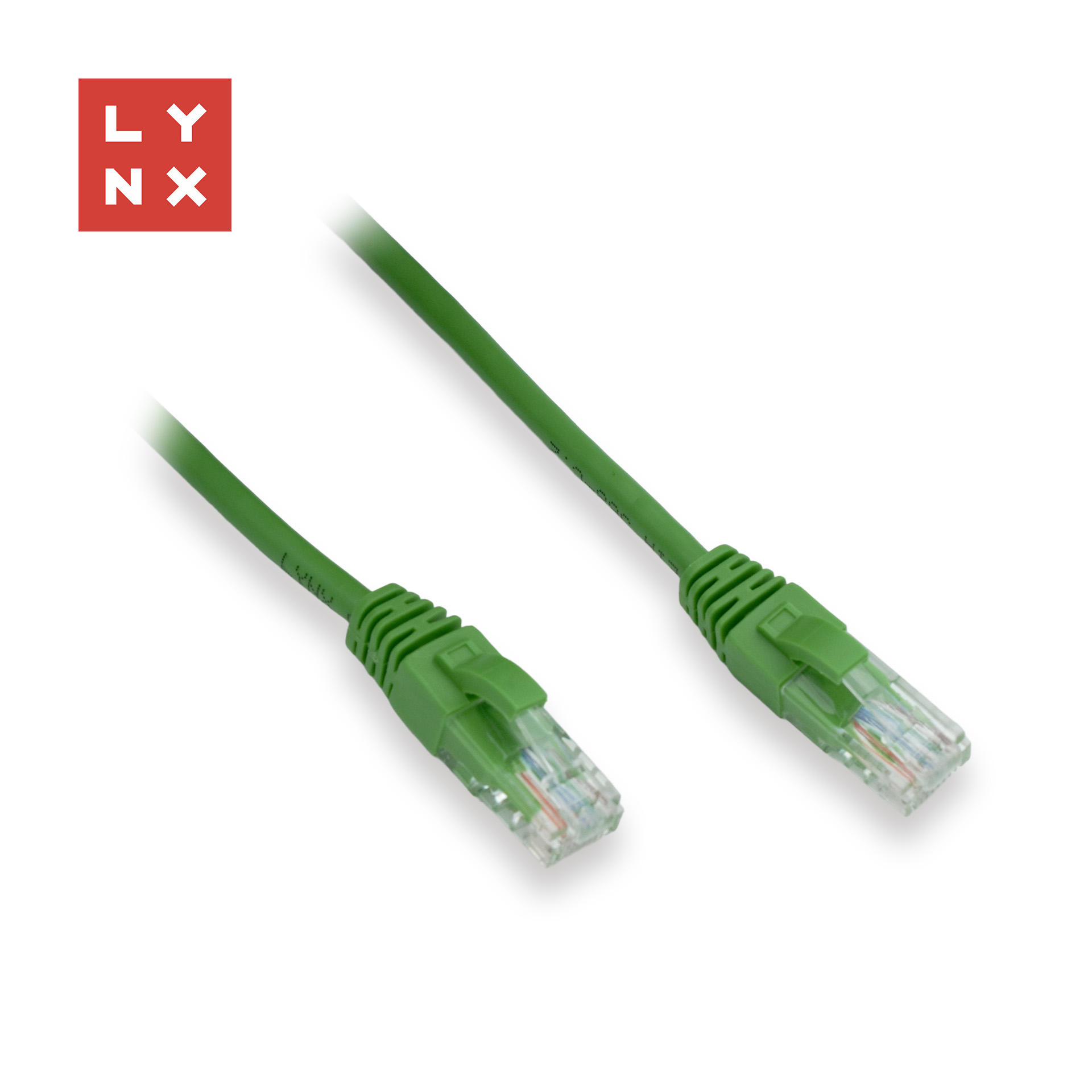 LYNX UTP patch kabel Cat5e, PVC, CCA, 2m, zelený