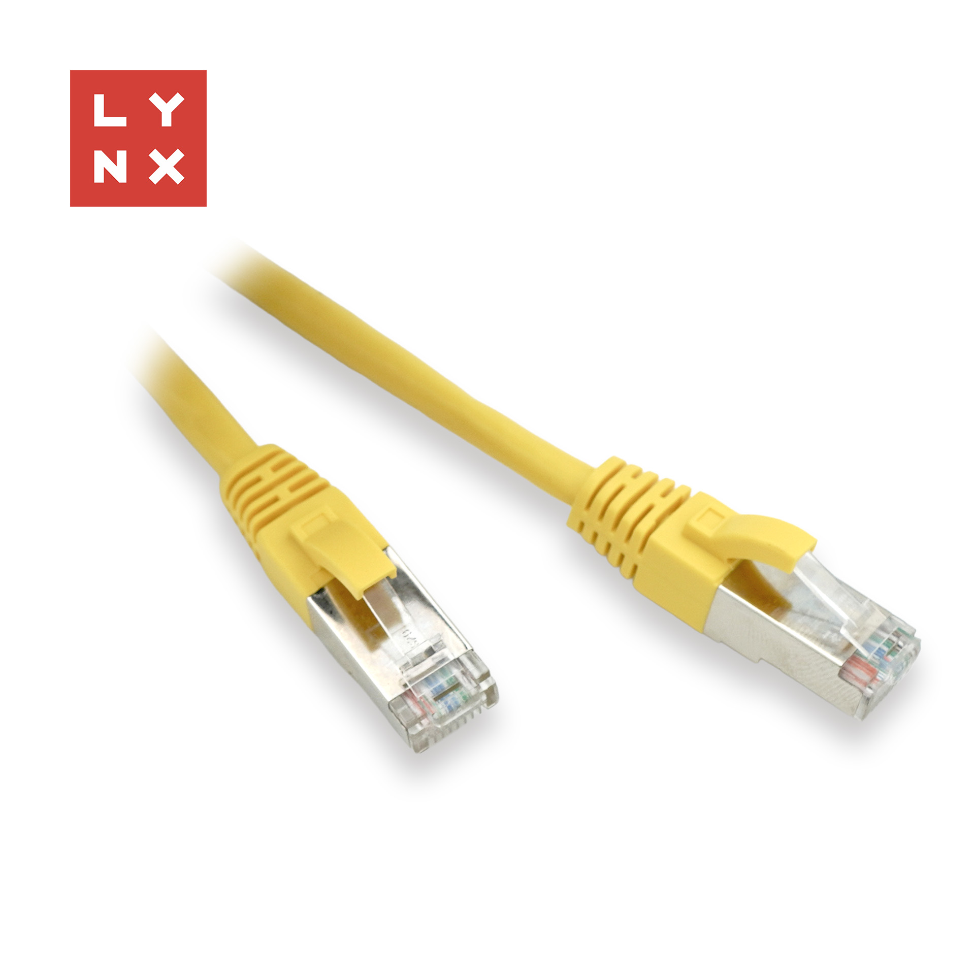 LYNX FTP patch kabel Cat5e PVC, CCA, 7m, žlutý