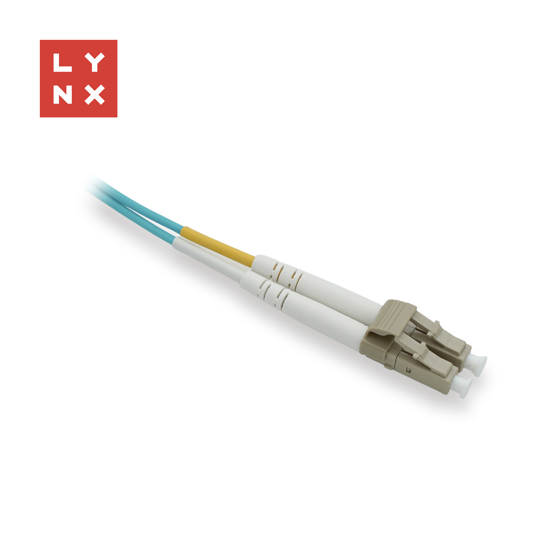LYNX duplexní patch kabel MM, OM3, LC/LC, 50/125µm, 15m
