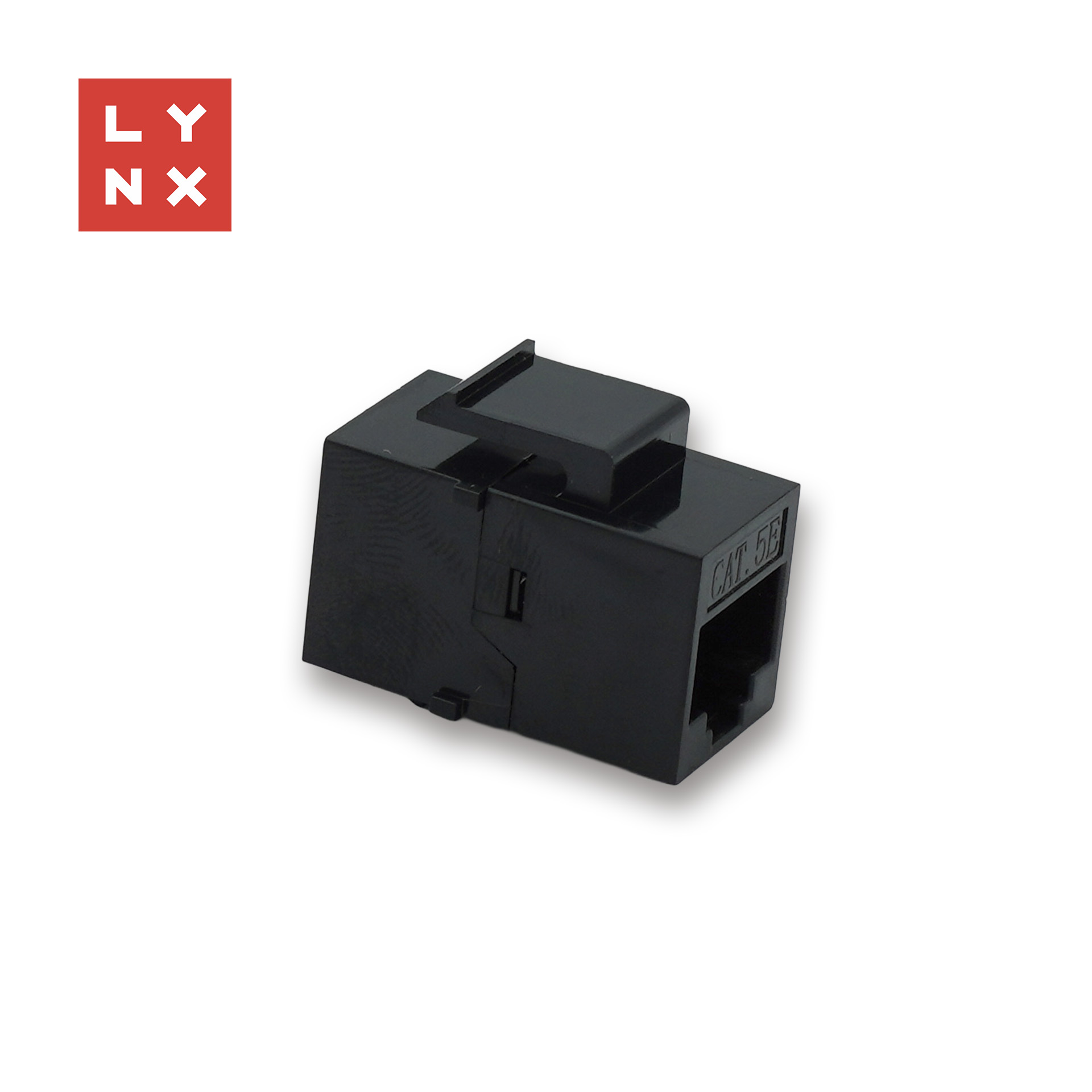 LYNX keystone spojka UTP Cat5e, 8P8C, černá