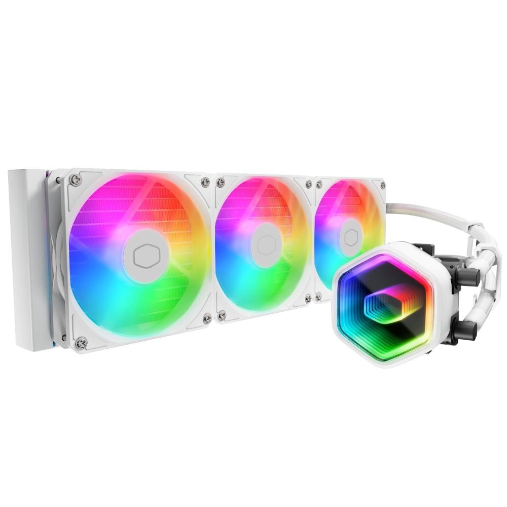 Cooler Master vodní chladič MasterLiquid 360 Core II, 3x120mm, LGA1851, AM5, bílá