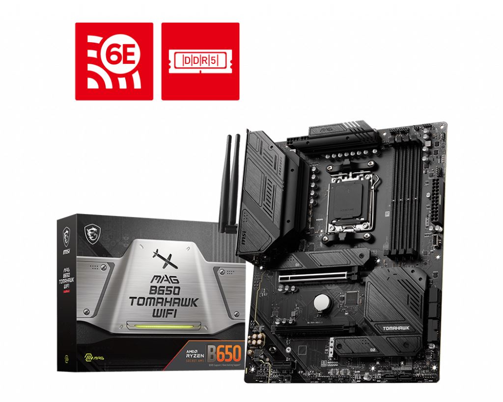 BAZAR - MSI MB Sc AM5 MAG B650 TOMAHAWK WIFI, AMD B650, 4xDDR5, 1xDP, 1xHDMI, WI-FI - Po opravě (Bez příšlušenství)