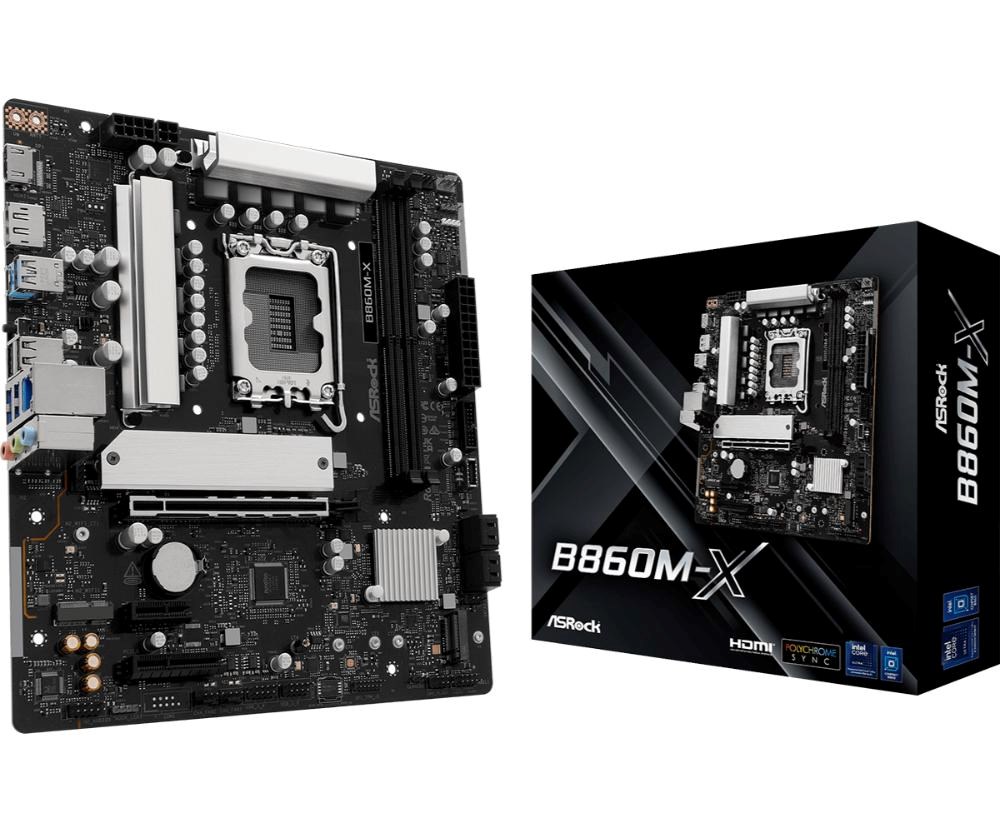 ASRock MB Sc LGA1851 B860M-X, Intel B860, 2xDDR5, 1xDP, 1xHDMI, mATX