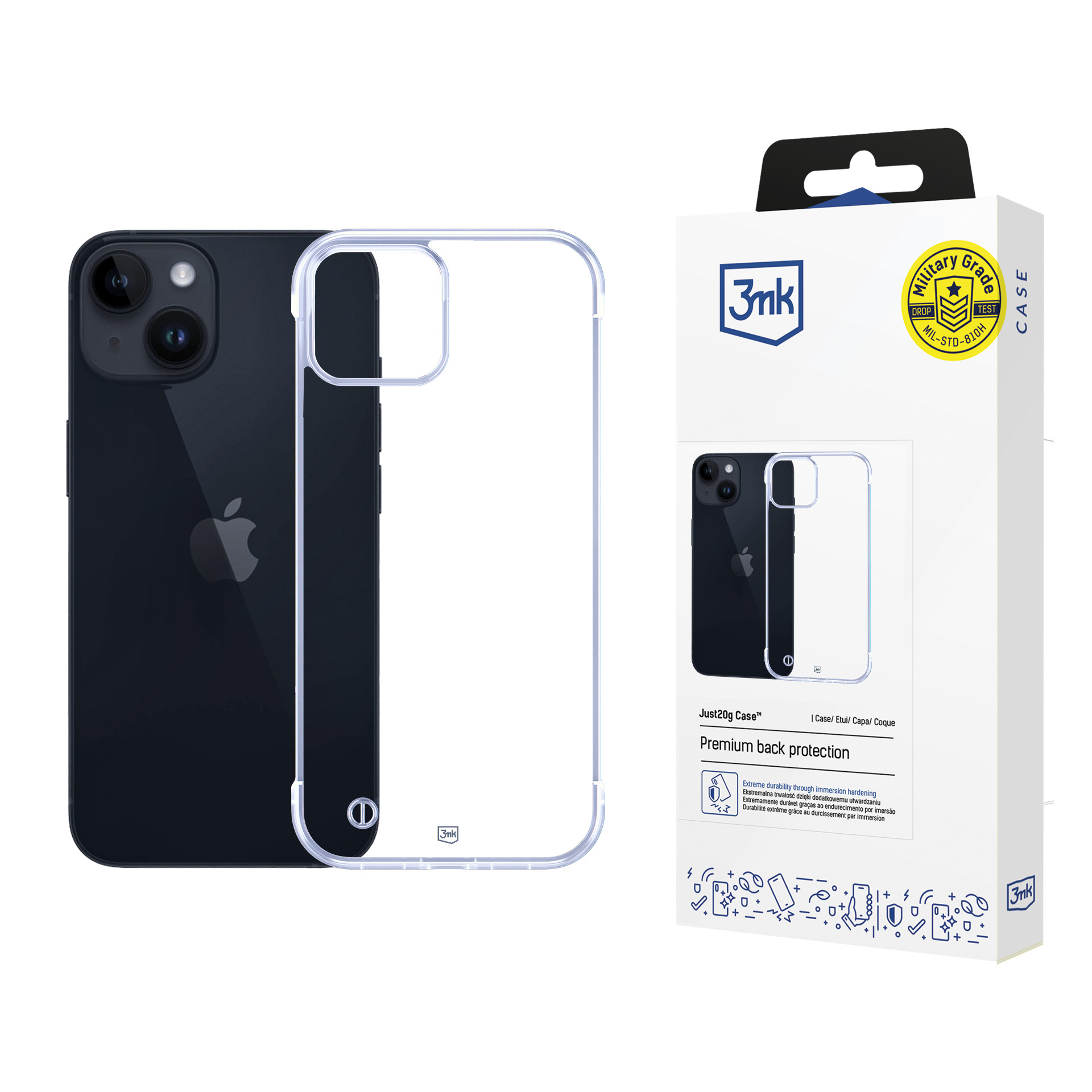 3mk ochranný kryt Just20g Clear Case pro Samsung Galaxy S22 Ultra 5G