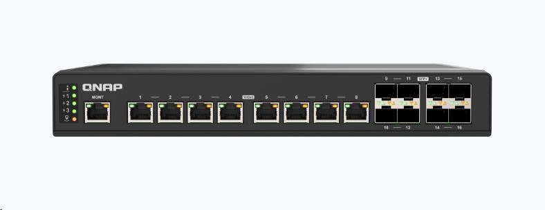 QNAP switch QSW-IM3216-8S8T (8xSFP+,8x10GbE,IP20,fanless)