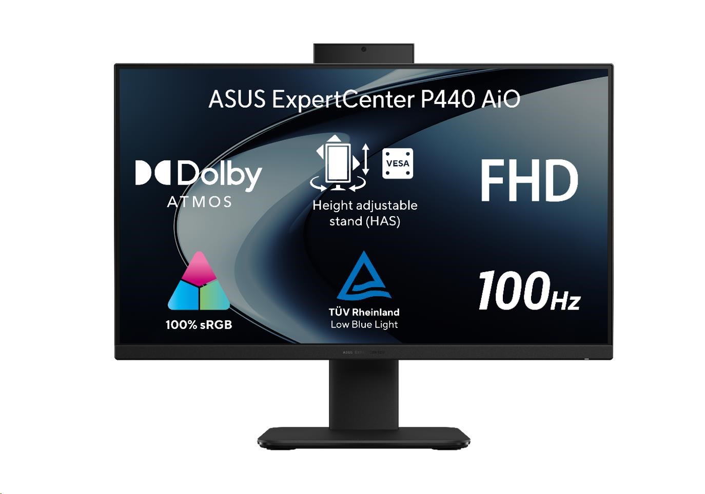 ASUS PC AiO ExpertCenter P44 (P440VAK-BPC038XA), i3-1315U, 23.8" FHD, 8GB, 512GB SSD, Intel, W11 Pro Edu, Black