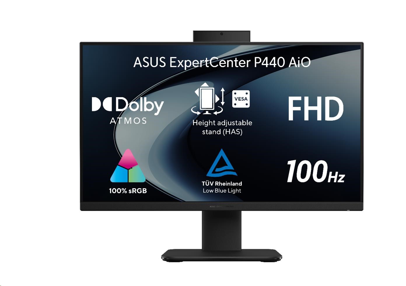 ASUS PC AiO ExpertCenter P44 (P440VAK-BPC040XA), i5-13420H, 23.8" 1920 x 1080, 8GB, 512GB SSD, UHD, W11 Pro EDU, Black