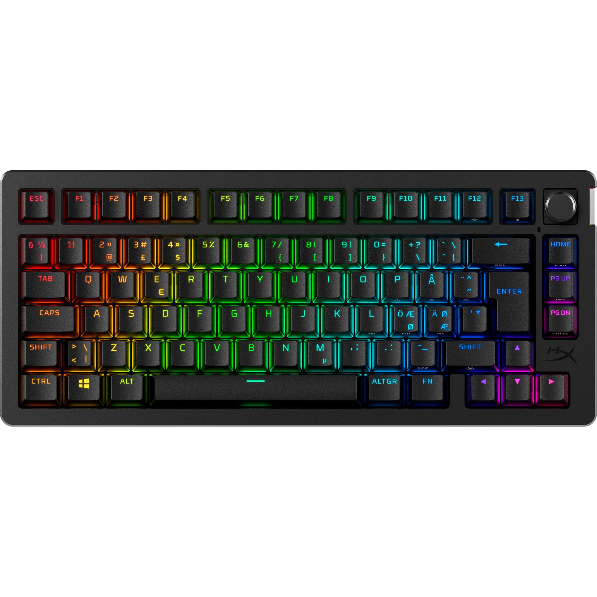 HyperX Alloy Rise Top Plate - horní deska, modrá