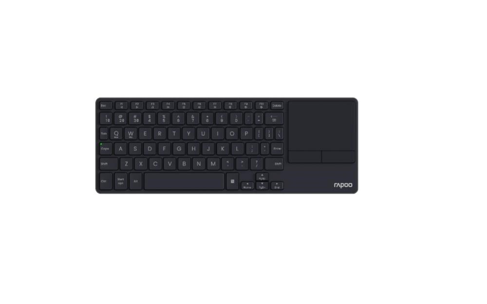 RAPOO Klávesnice E2810M, Bezdrátová 2.4GHz, Bluetooth, CZ/SK, černá