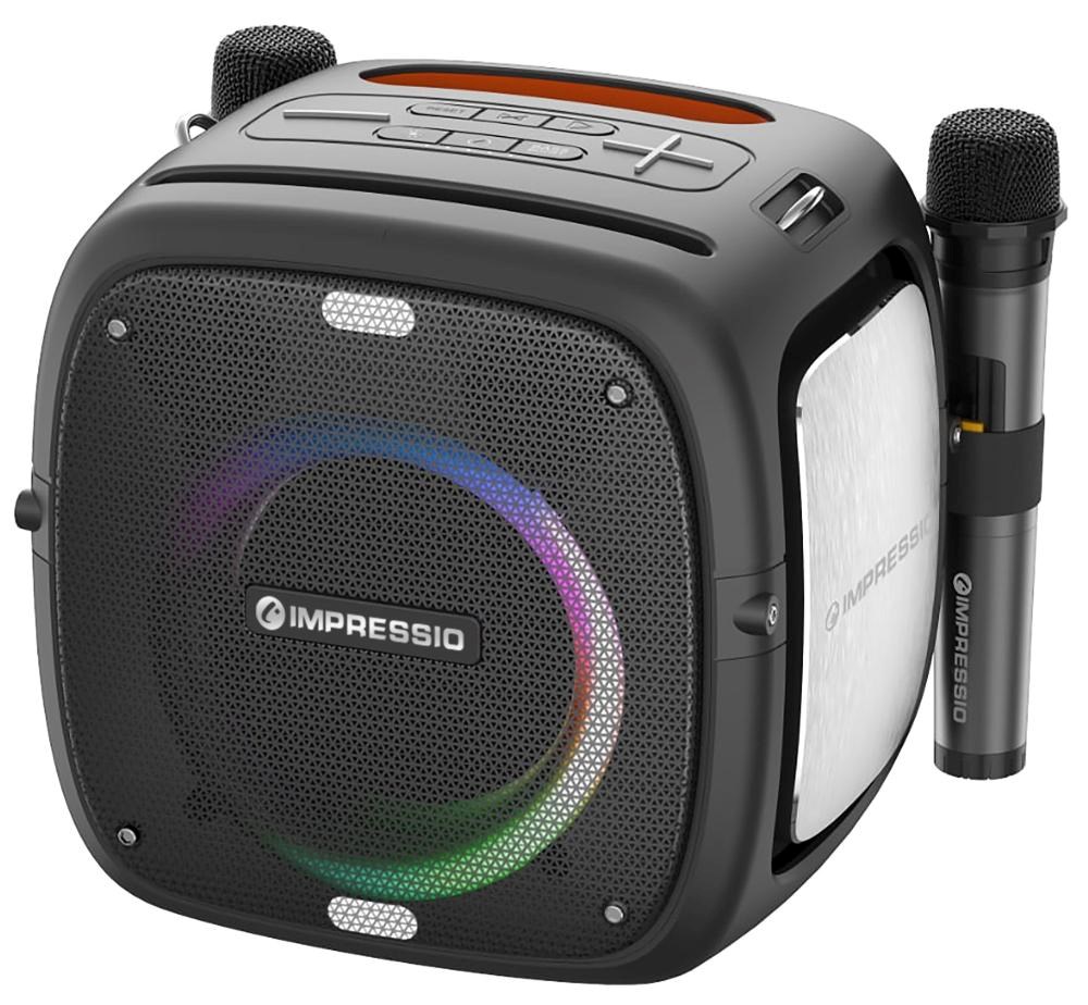 C-TECH repro Impressio Qubis, Party, 80W, 2x Mikrofón