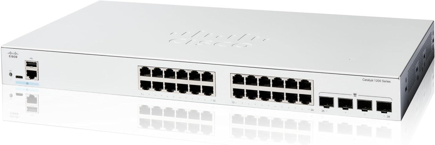 Cisco Catalyst switch C1200-24T-4X (24xGbE,4xSFP+,fanless) - REFRESH