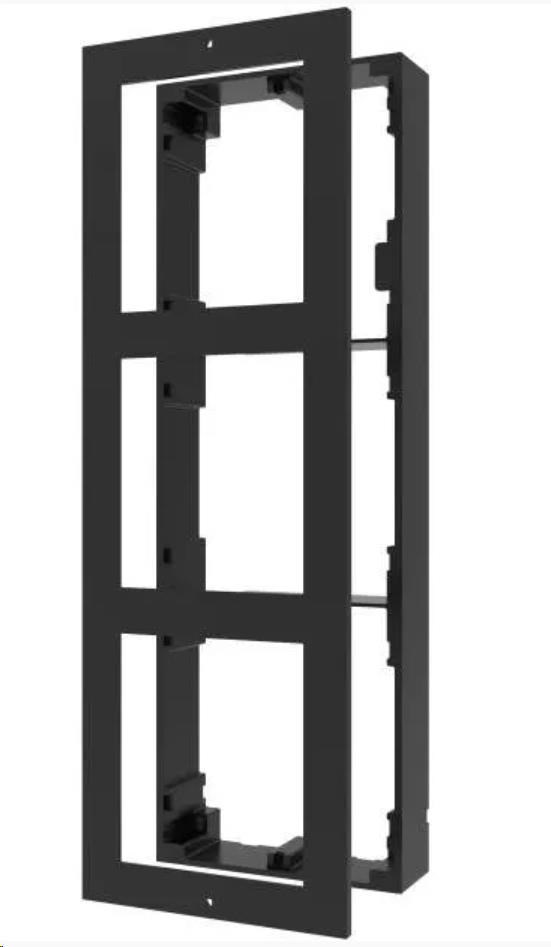 Hikvision DS-KD-ACW3/Black, 3-rámeček interkomu pro povrchovou montáž; černý