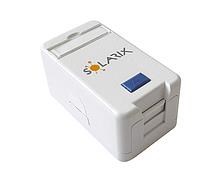 Solarix Zásuvka modulární pro 1 keystone na omítku bílá SXMO-1-0-WH