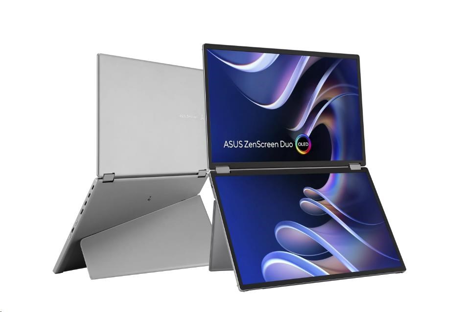 ASUS LCD 14" MQ149CD ZenScreen Duo OLED 1920x1200 DisplayHDR™ 400 True Black, Dual USB Type-C®, mini-HDMI®