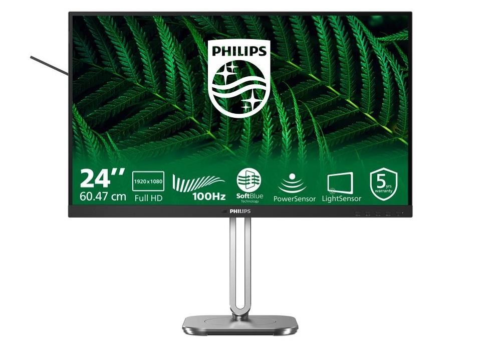 Philips MT 23,8" 24B2G5200 - 1920x1080,IPS,100Hz,D-Sub,HDMI,DP,USBhub,Repro,Pivot