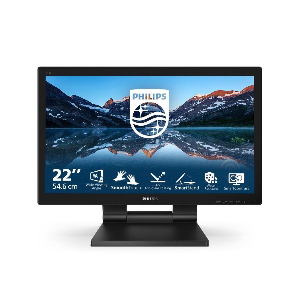 Philips MT 21,5" 222B9TA - 1920x1080,VA,60Hz,Dotykový,D-Sub,DVI,HDMI,DP,USBhub,Repro