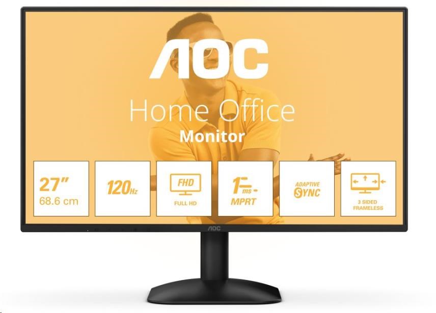 AOC MT 27" 27B31H - 1920x1080,IPS,120Hz,D-Sub,1xHDMI