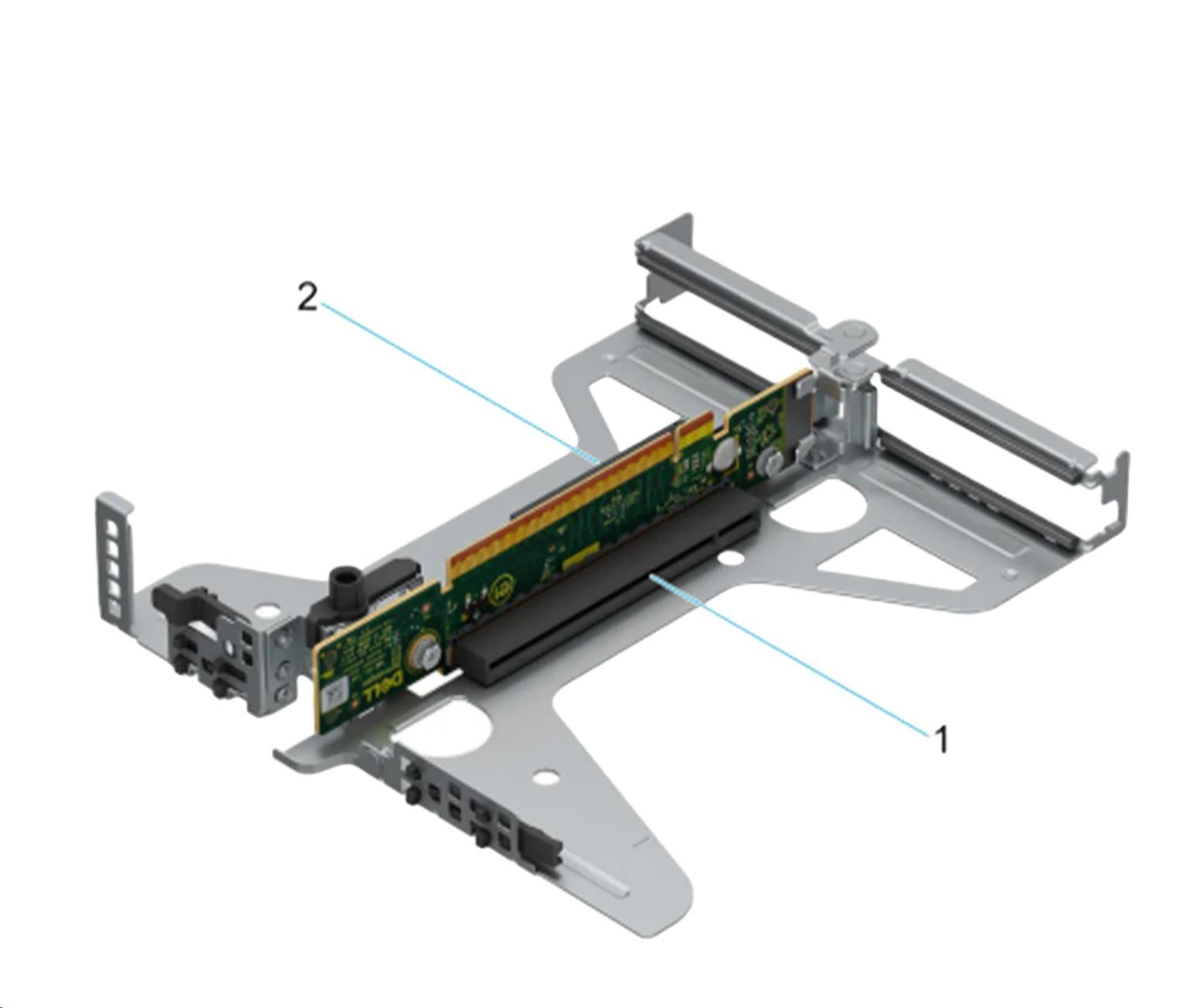 DELL Riser Config 2 Butterfly Gen4 Riser (x8/x8) PowerEdge R360 CK
