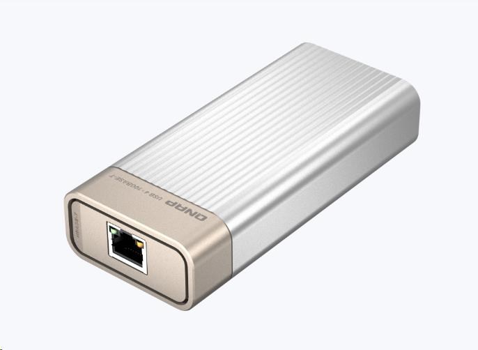 QNAP QNA-UC10G1T adaptér USB-C/Thunderbolt 4 na 10GBASE-T (1x10GbE,1xUSB-C4/TB4,fanless)