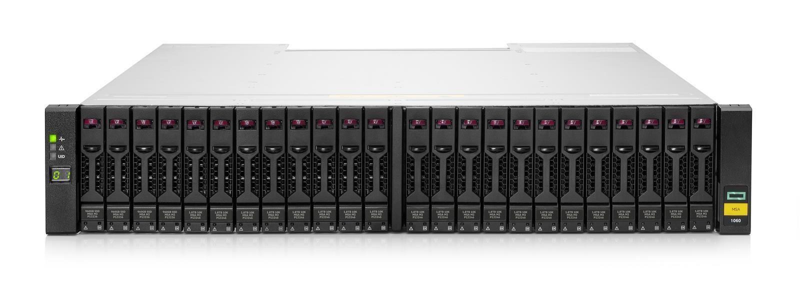 HPE MSA 1060 SFF 2x16Gb FC 2-port Controller 12x1.2TB HDD 4x16Gb SFP FC XCVR 14TB Storage Array Smart Choice