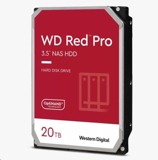 WD RED Pro NAS WD202KFGX 20TB, SATA III 3.5", 512MB 7200RPM, 285MB/s, CMR