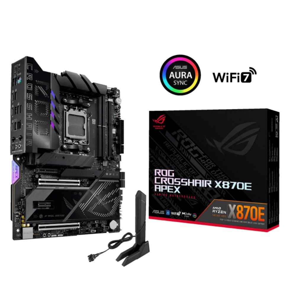 ASUS MB Sc AM5 ROG CROSSHAIR X870E APEX, AMD X870, 2xDDR5, 2xUSB4, WiFi